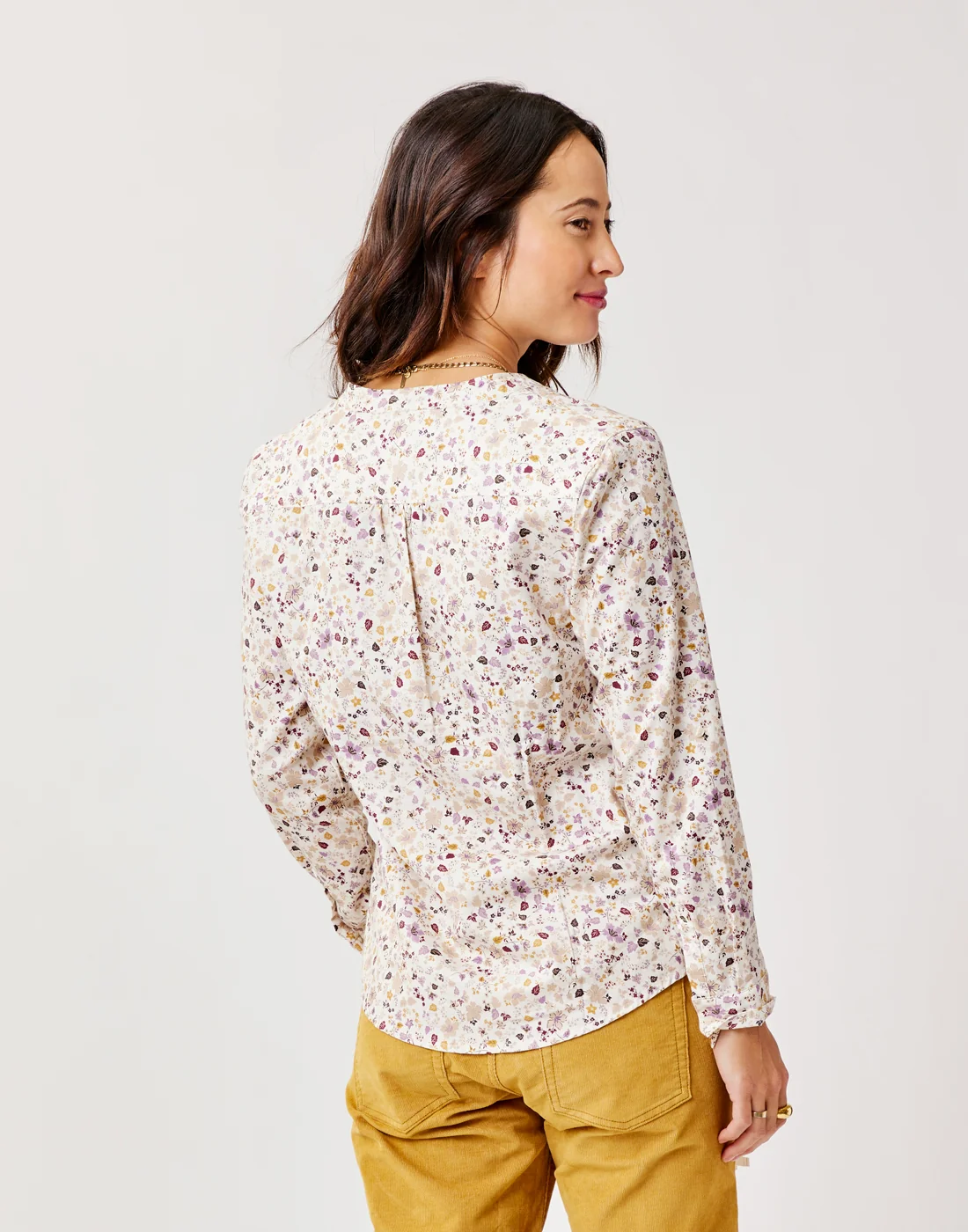 Dylan Twill Shirt: Cloud Floral - Image 5
