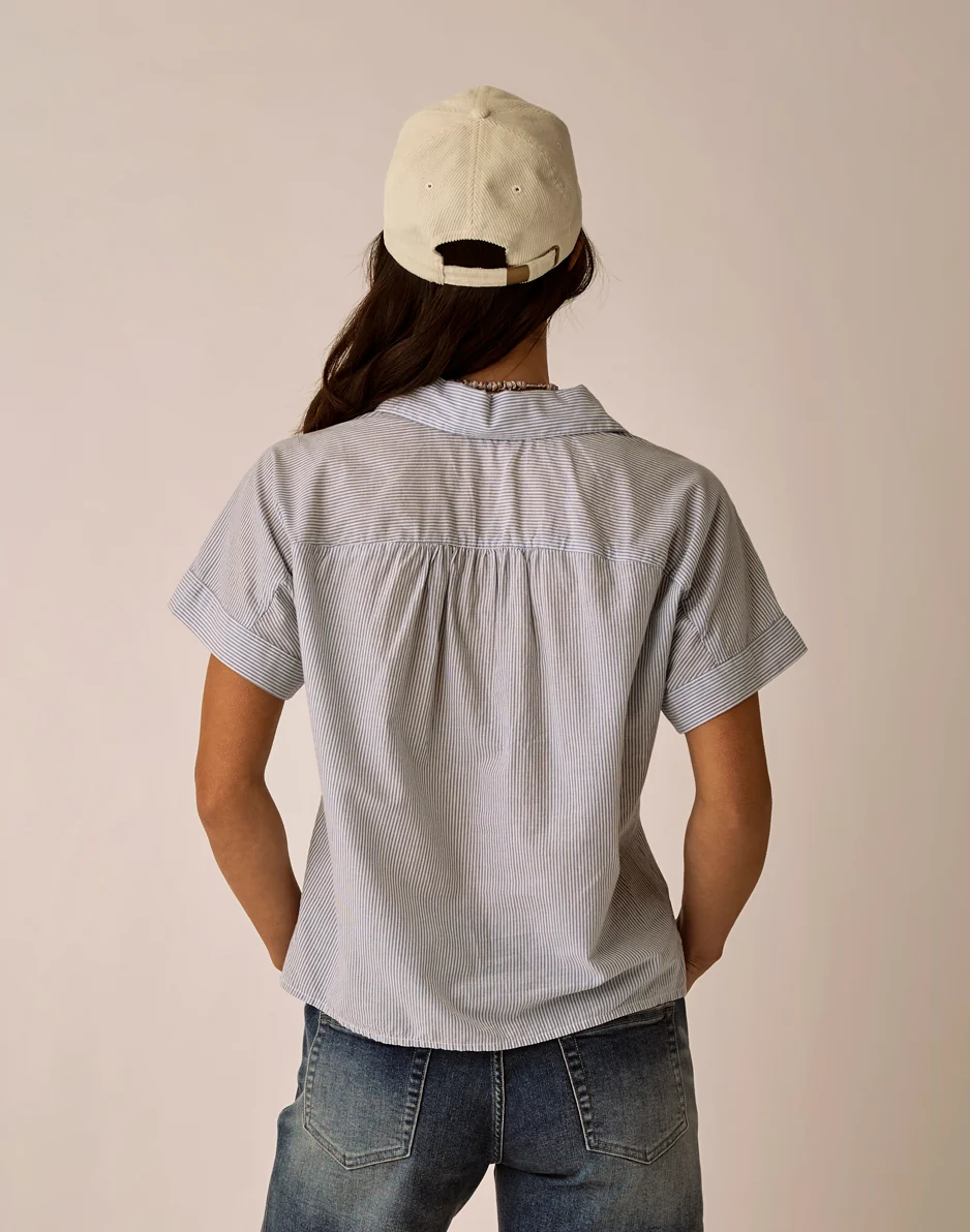 Elliott Voile Top: Captain Pinstripe - Image 4