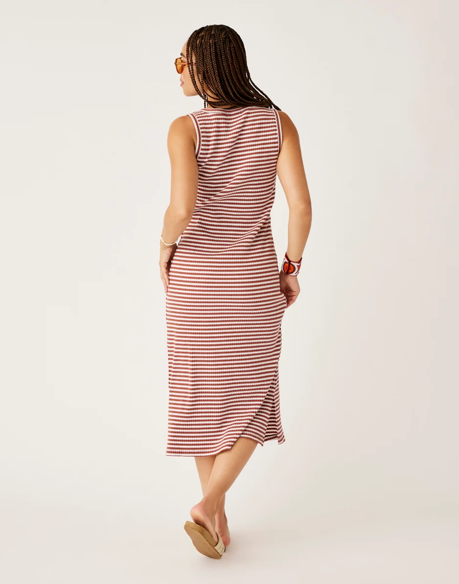 Elodie Rib Dress: Penny Stripe - FINAL SALE - Image 4
