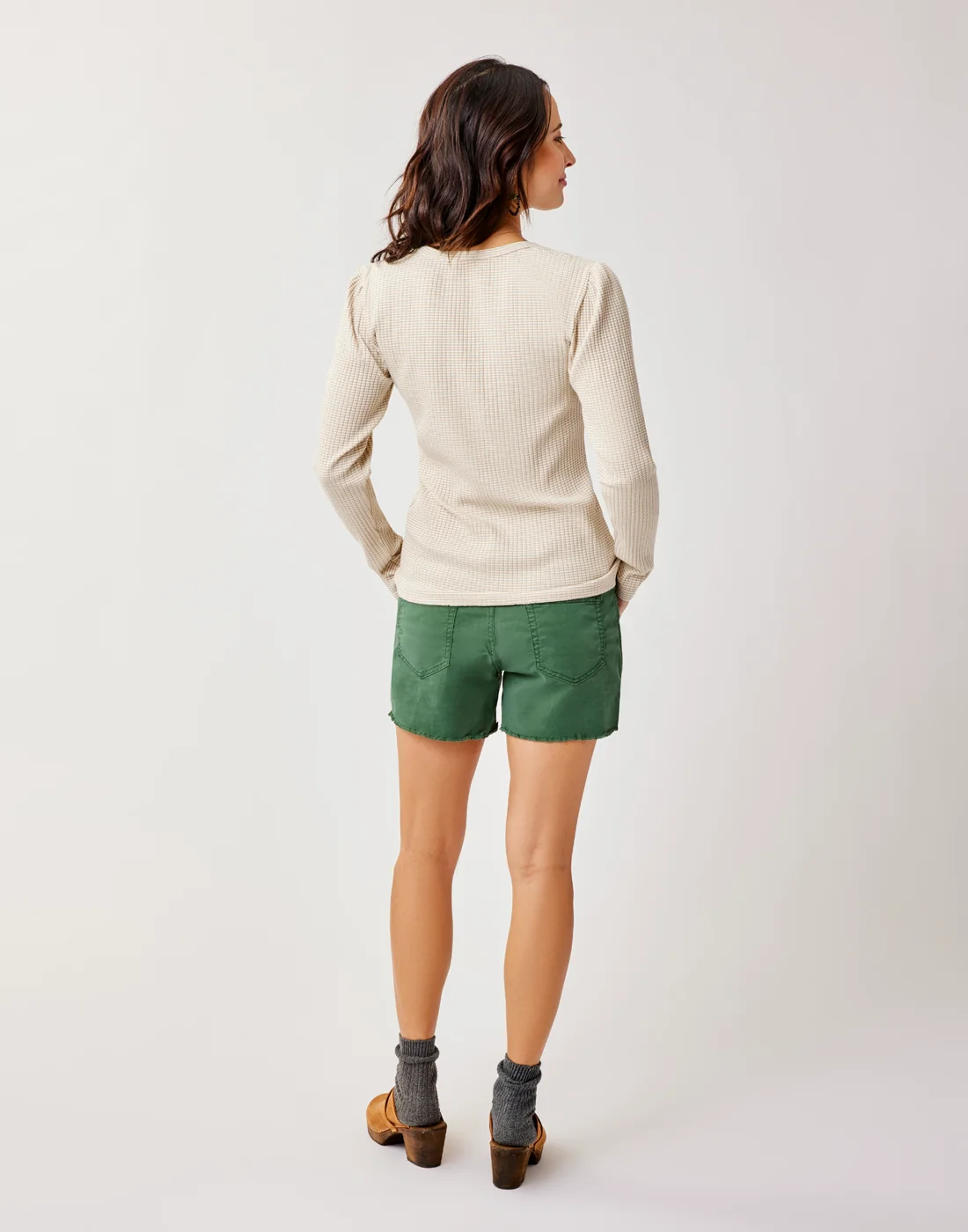 Emma Top: Lt. Khaki Stripe - Image 3