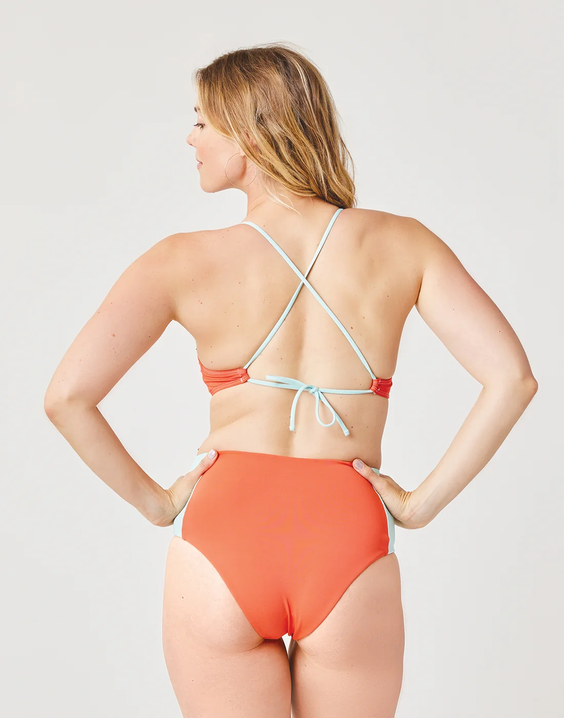 Erin Colorblock Bottom: Sunset w. Sea Glass - FINAL SALE - Image 3