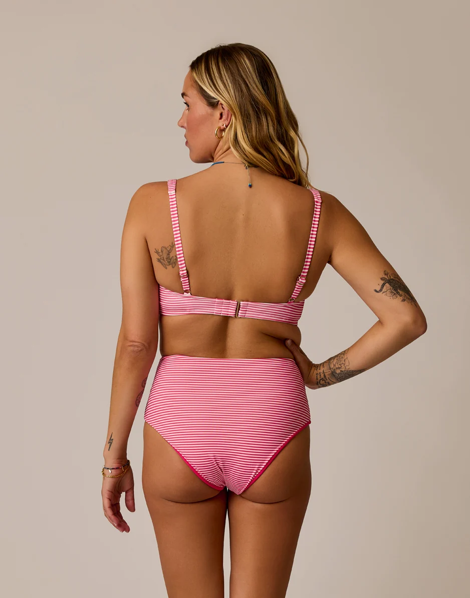 Erin Reversible Bottom: Melon Stripe/Watermelon - Image 6