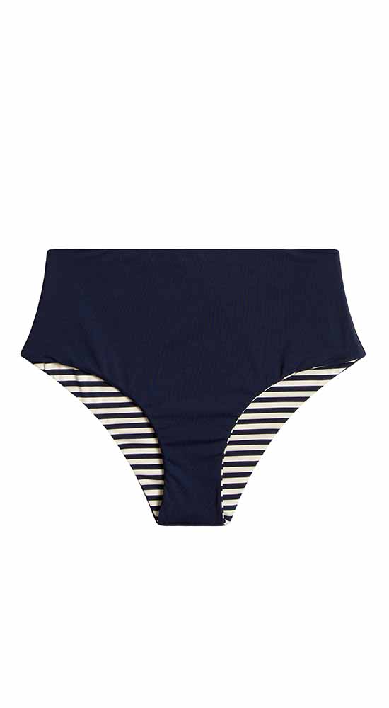 Erin Reversible Bottom: Navy Stripe/Navy - FINAL SALE - Image 7