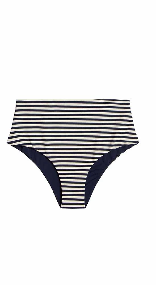 Erin Reversible Bottom: Navy Stripe/Navy - FINAL SALE - Image 8