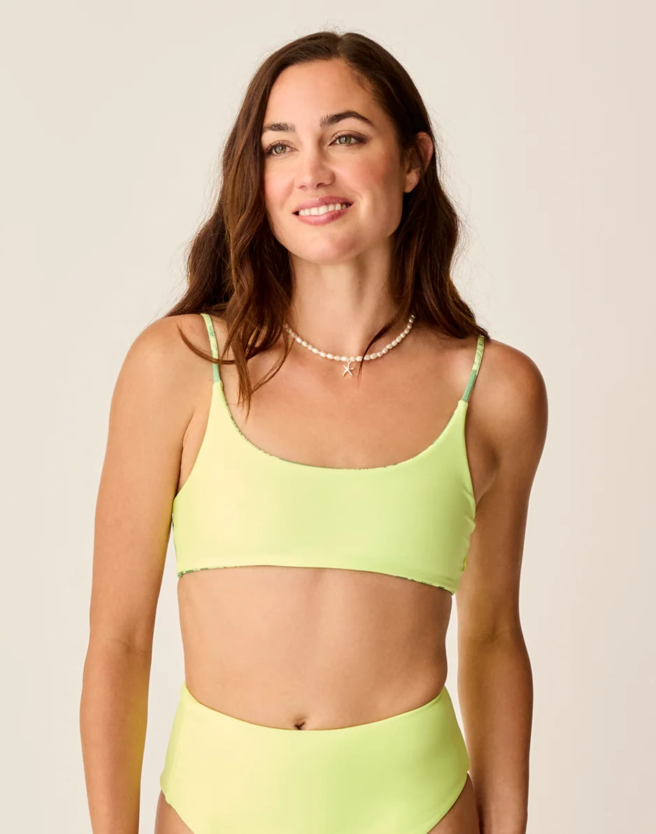 Escondido Compression Reversible Top: Tide/Limeade - FINAL SALE - Image 4
