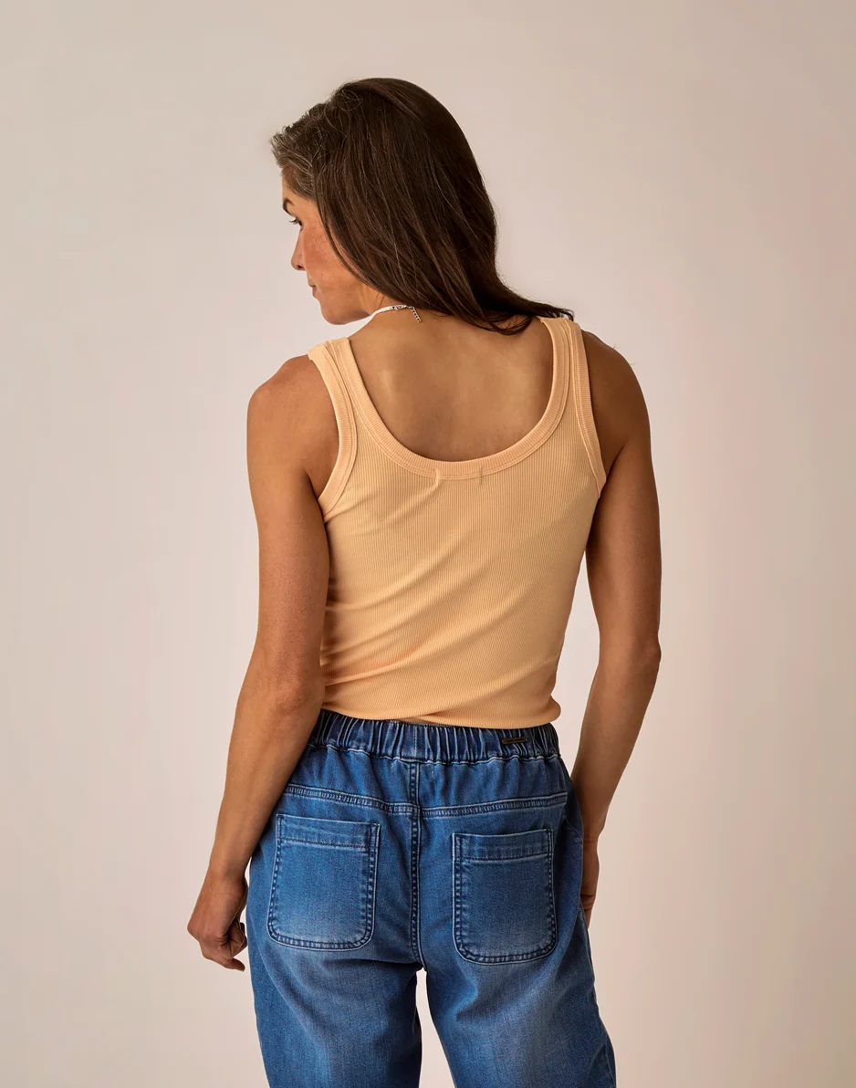 Ever Rib Tank: Apricot - Image 8