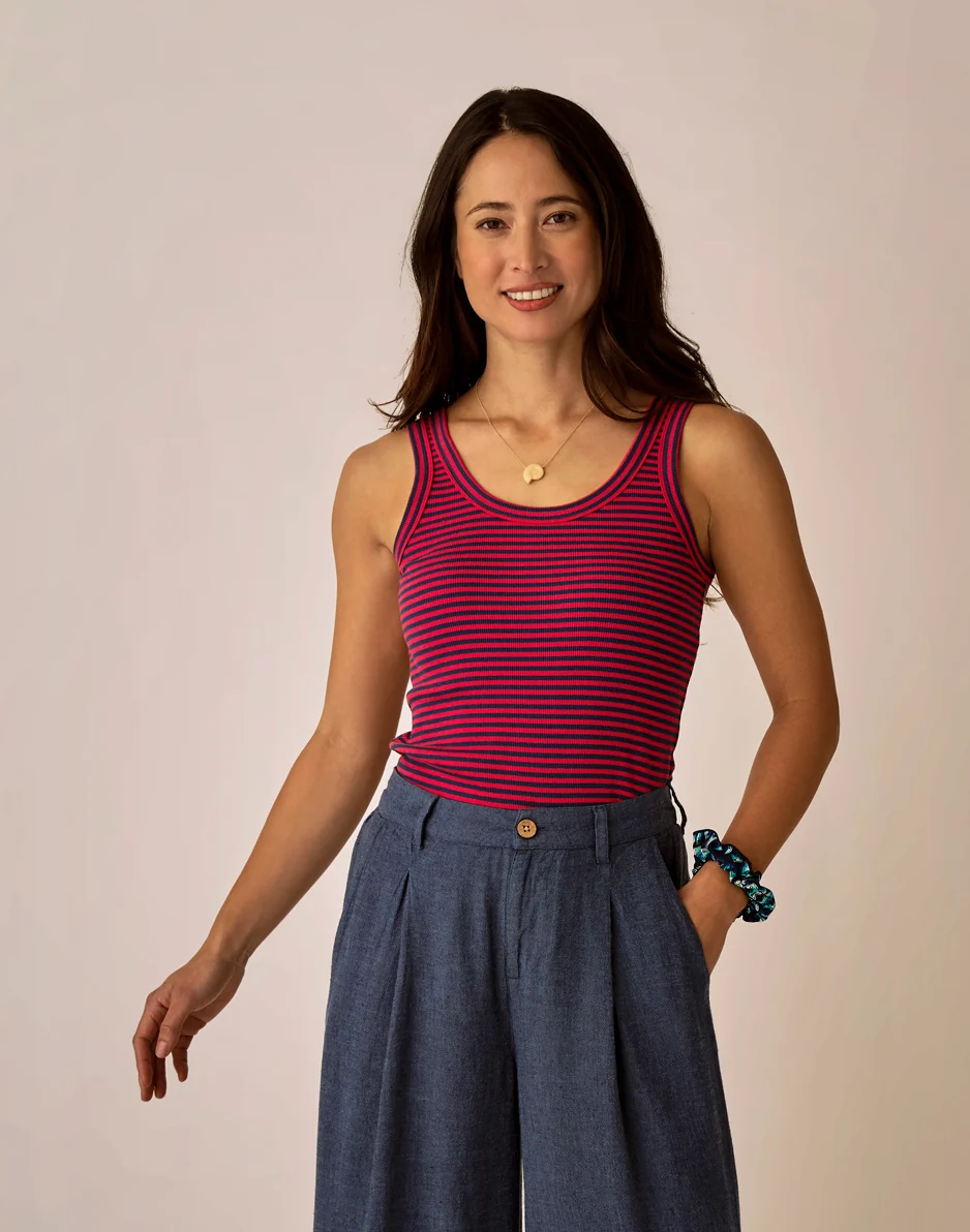 Ever Rib Tank: July Stripe - Image 2