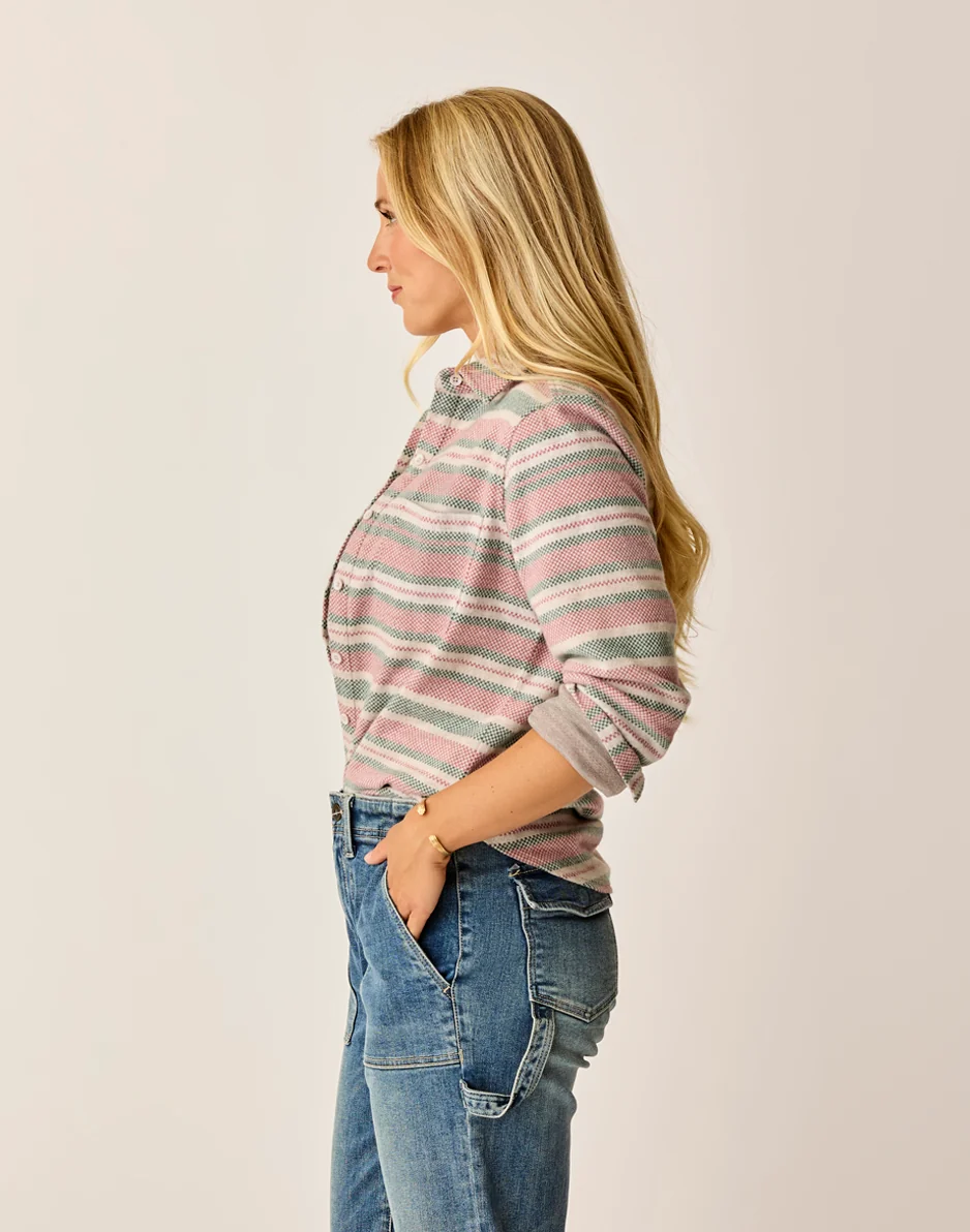 Fairbanks Supersoft Shirt: Bistro Block Stripe - Image 4