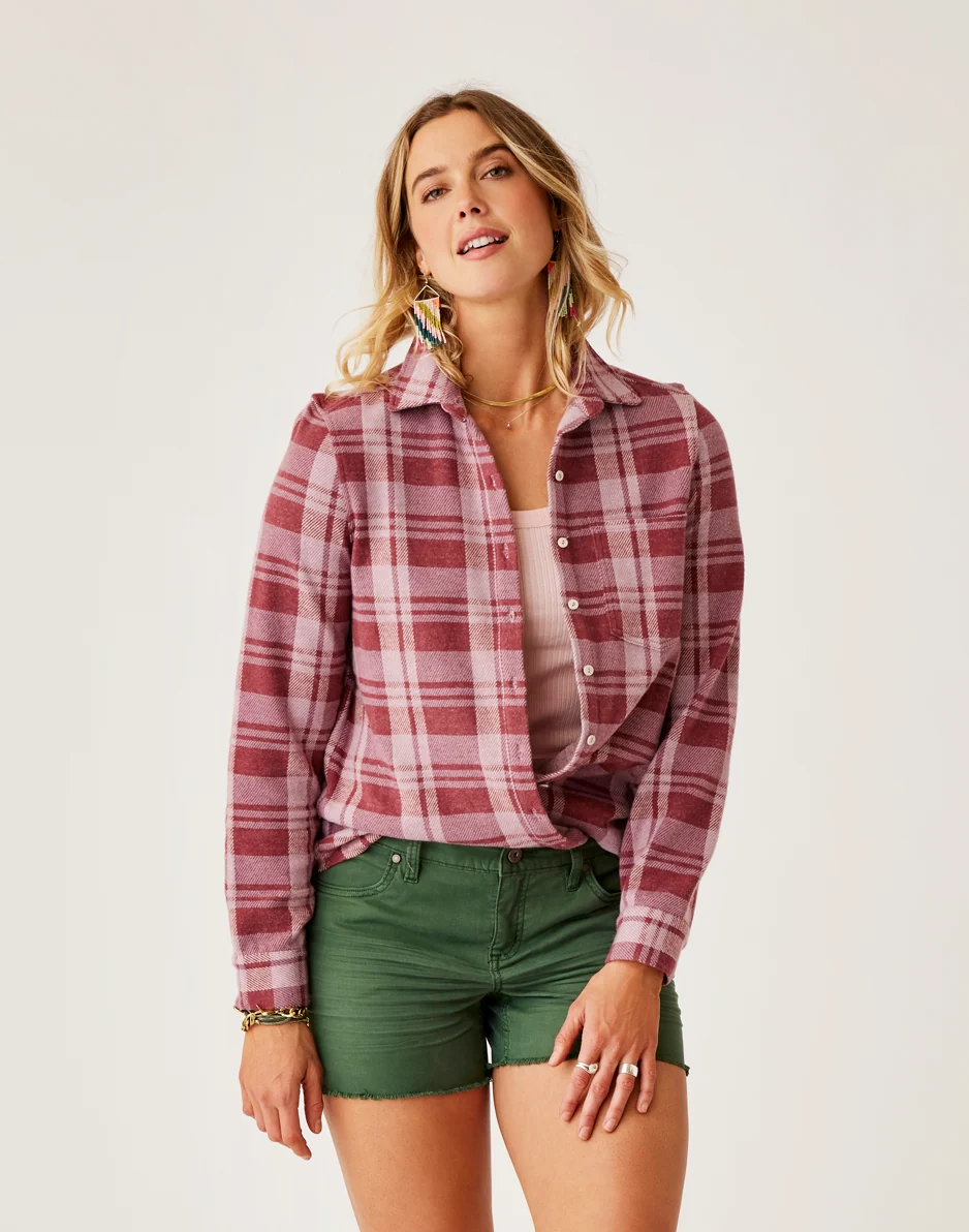 Fairbanks Supersoft Shirt: Brick Plaid - Image 2