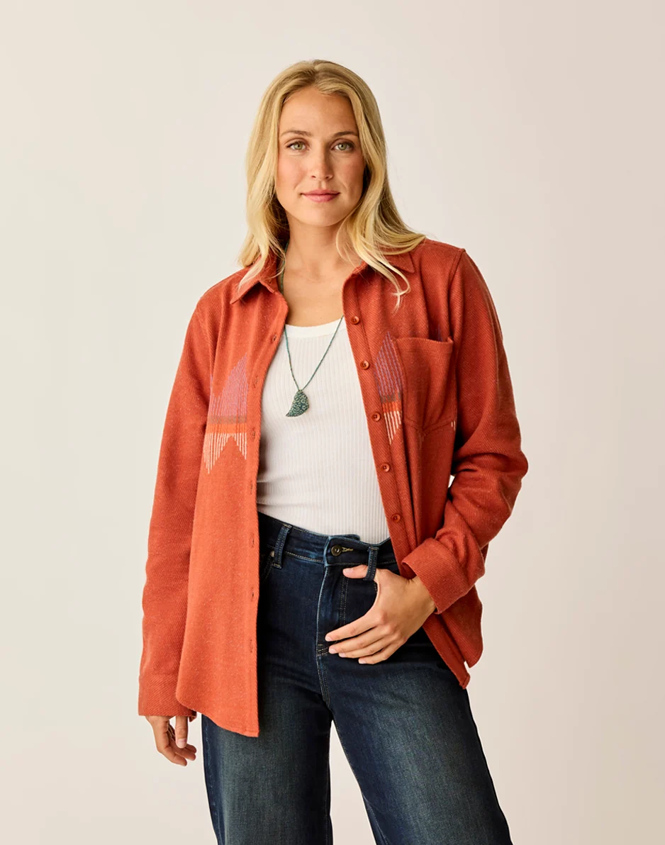 Fairbanks Supersoft Shirt: Copper Zig Zag - Image 3