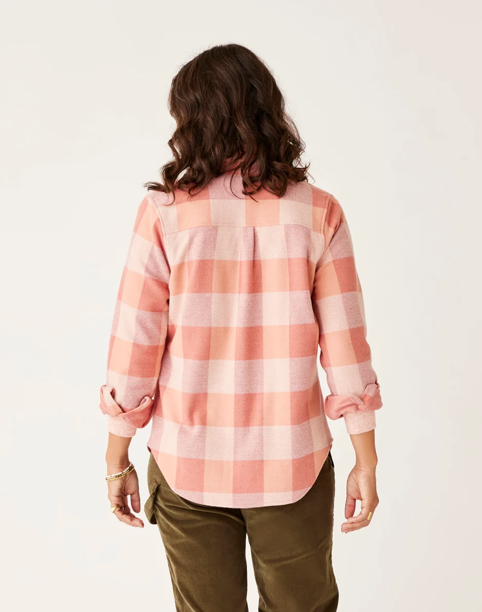 Fairbanks Supersoft Shirt: Lt. Henna Check - FINAL SALE - Image 4