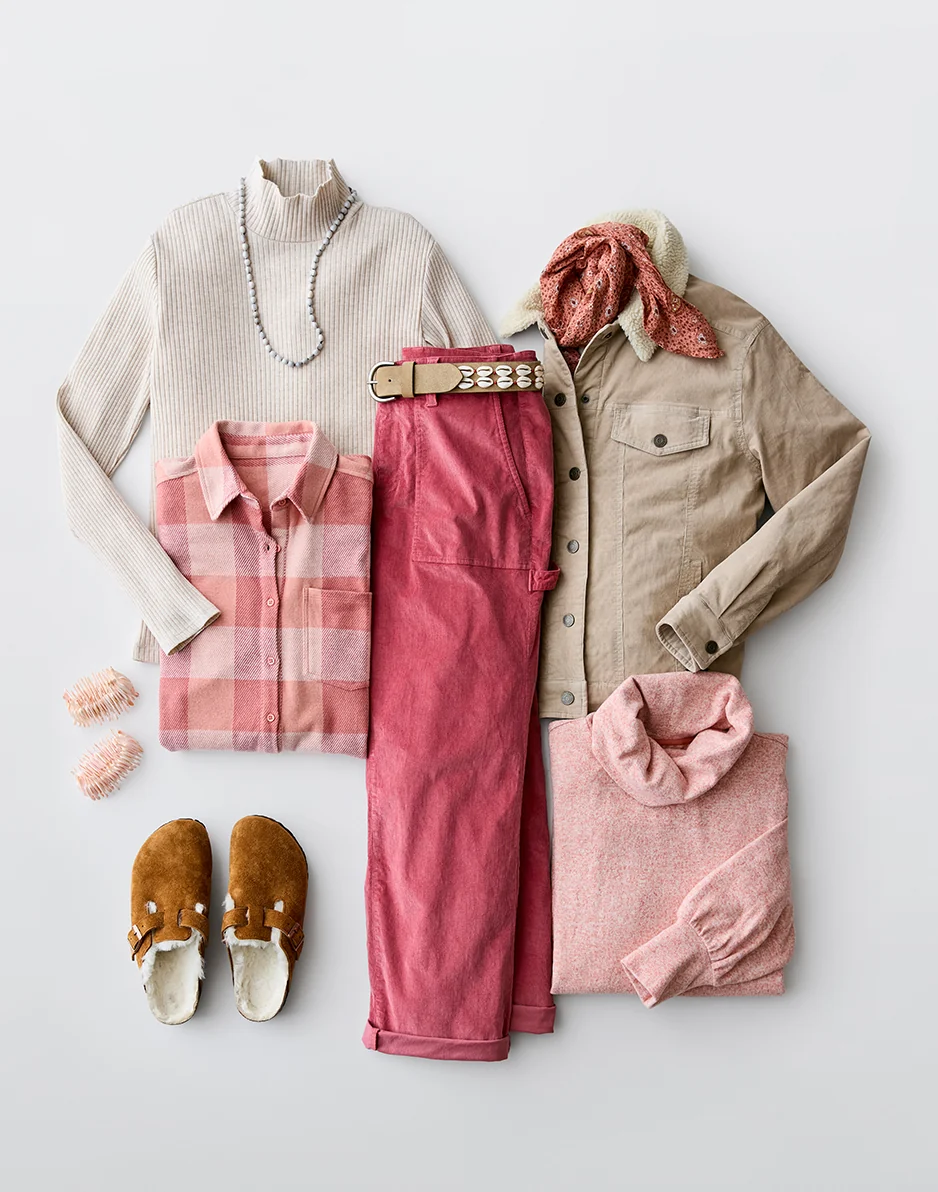 Fairbanks Supersoft Shirt: Lt. Henna Check - FINAL SALE - Image 5