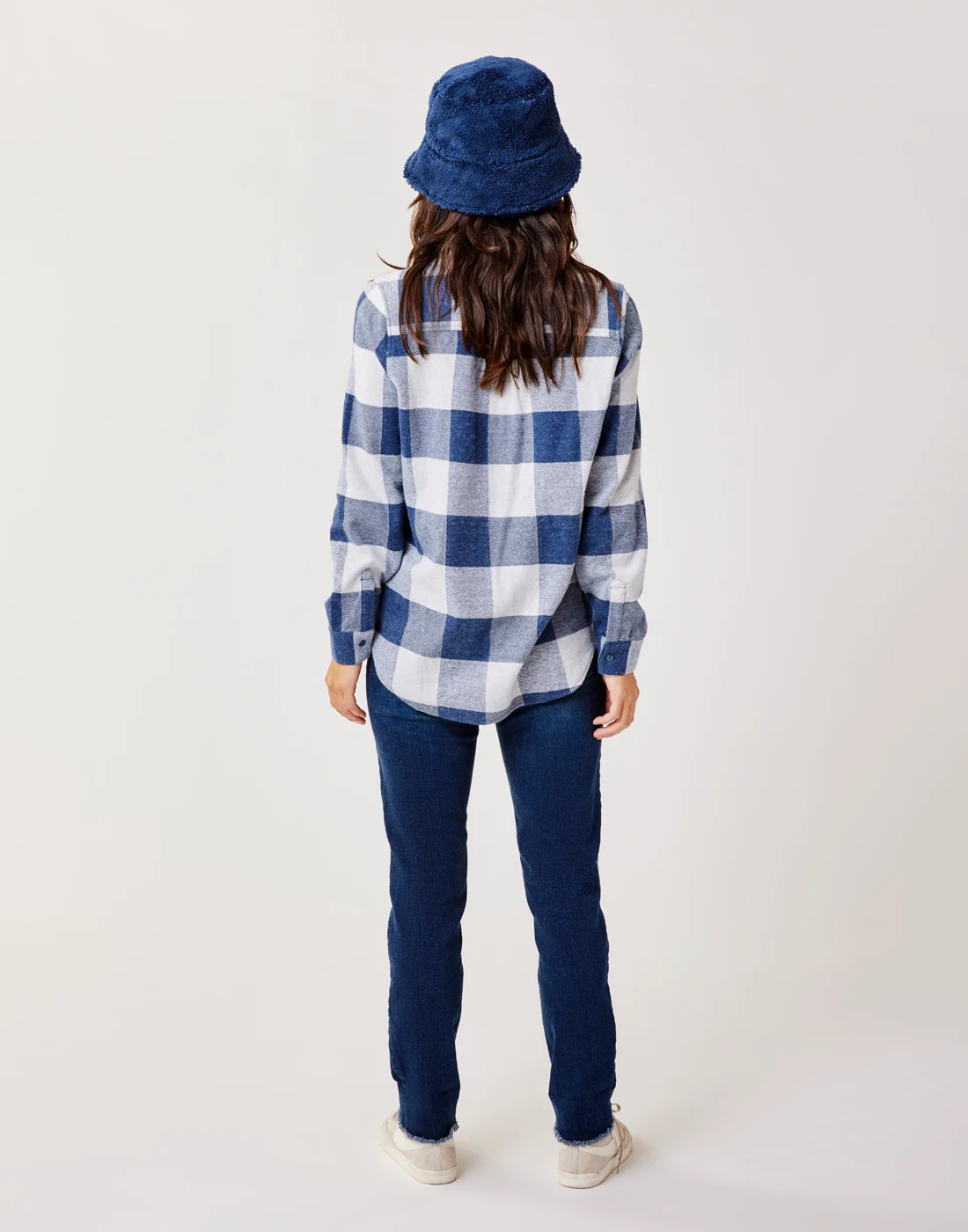 Fairbanks Supersoft Shirt: Navy Plaid - FINAL SALE - Image 5