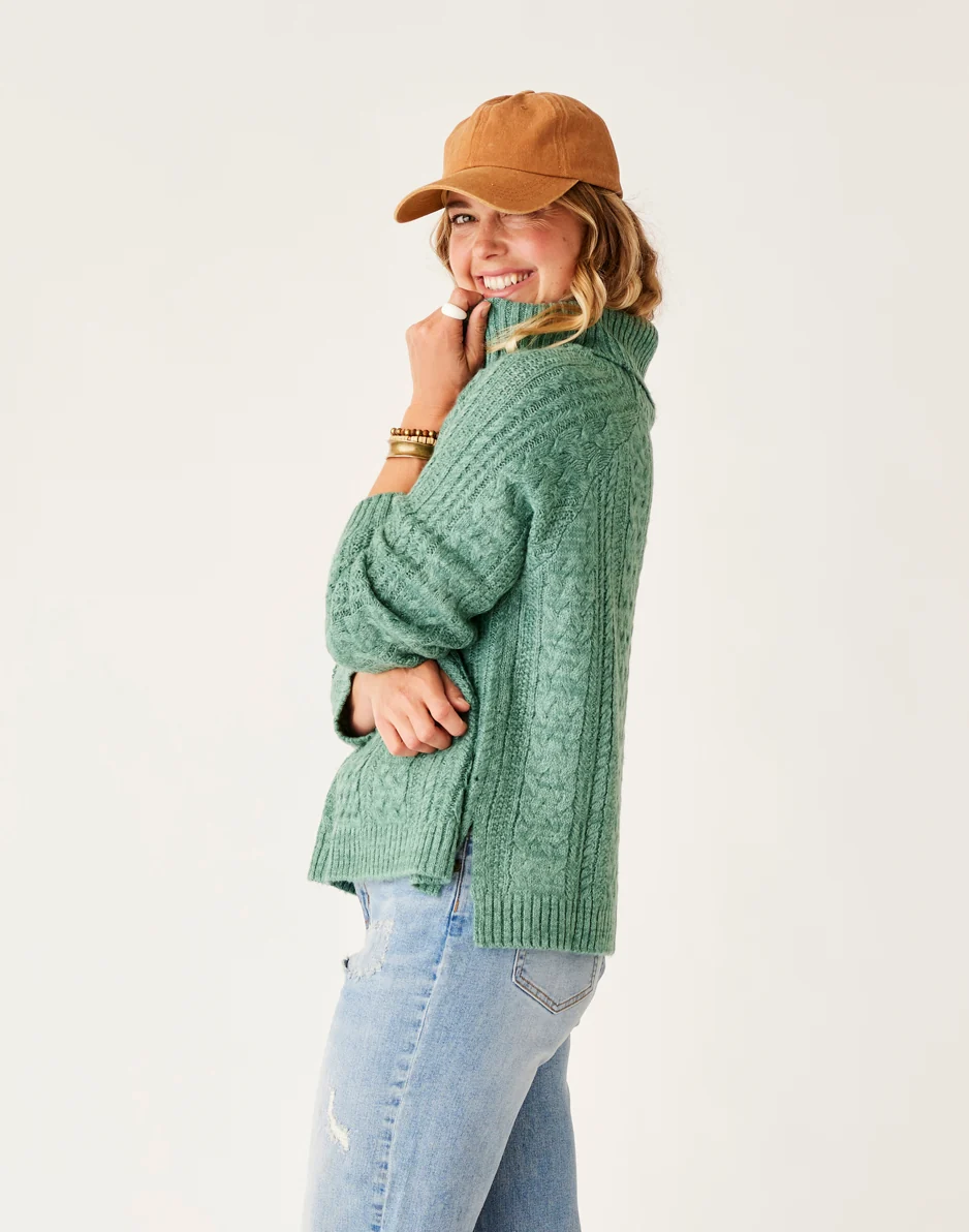 Field Sweater: Forest Heather - FINAL SALE - Image 2