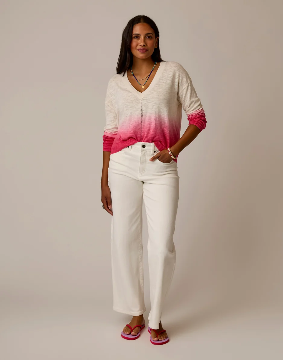 Georgie Sweater: Watermelon Dip Dye - Image 5