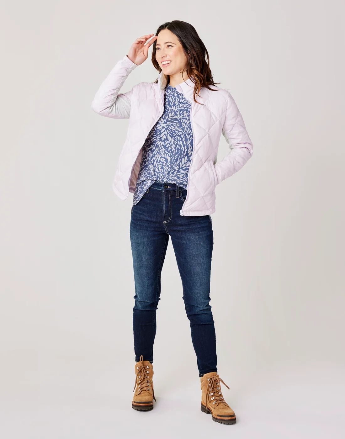 Horizon Down Jacket: Lavender - FINAL SALE - Image 2