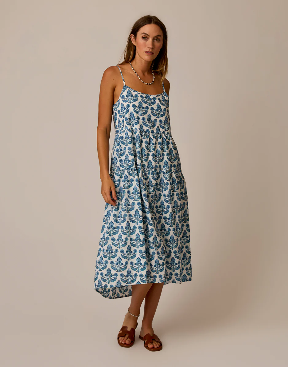 Jacey Textured Dress: Folk Floral - Image 3