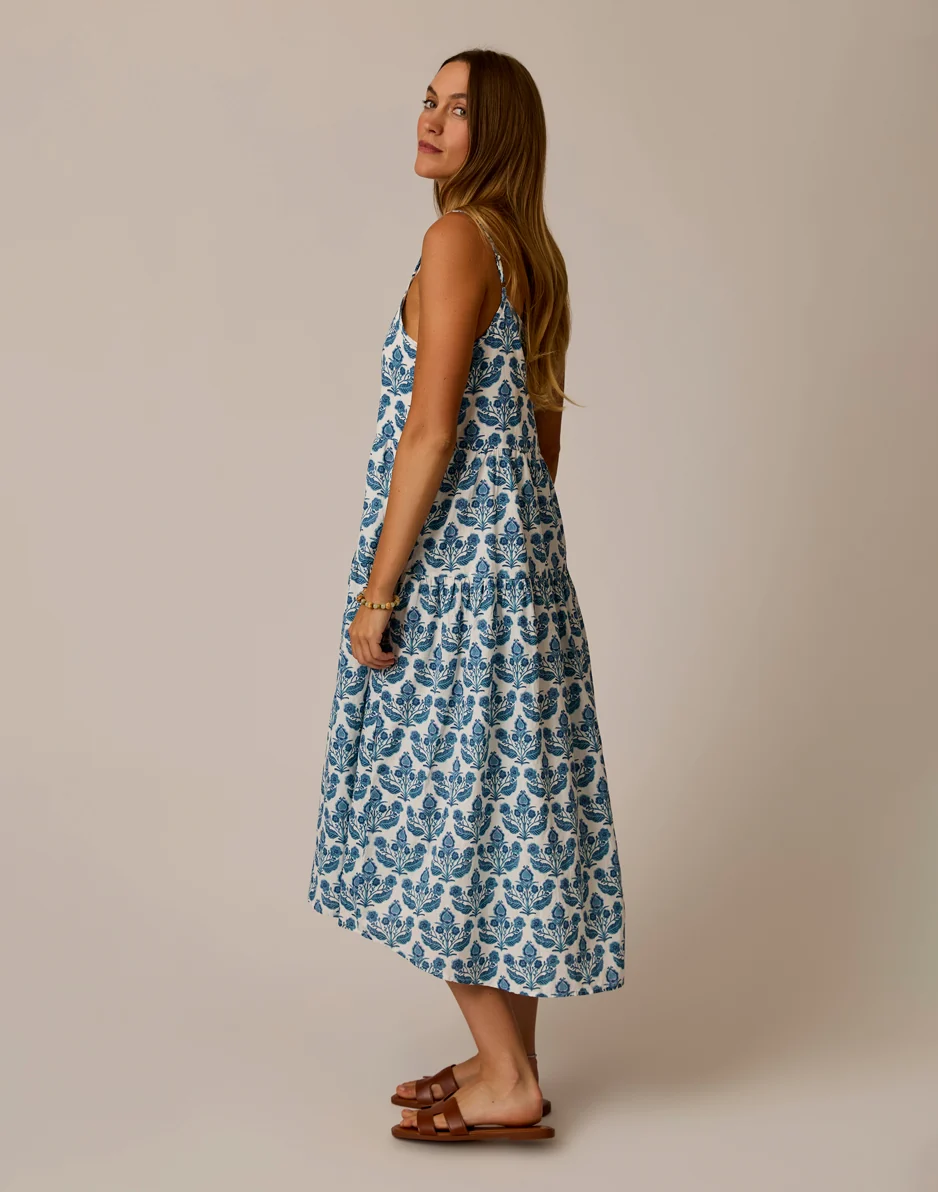 Jacey Textured Dress: Folk Floral - Image 4