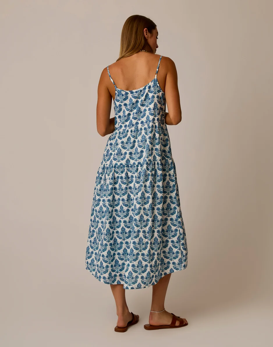 Jacey Textured Dress: Folk Floral - Image 5