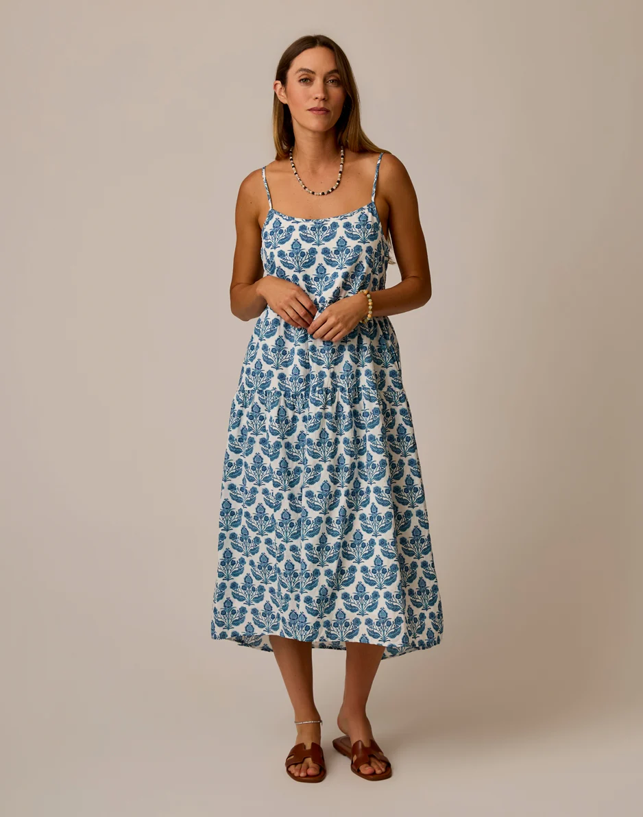 Jacey Textured Dress: Folk Floral - Image 6