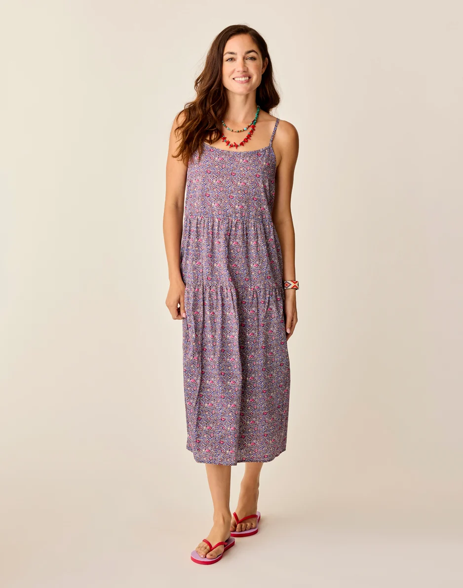 Jacey Textured Dress: Pink Garden - FINAL SALE - Image 5