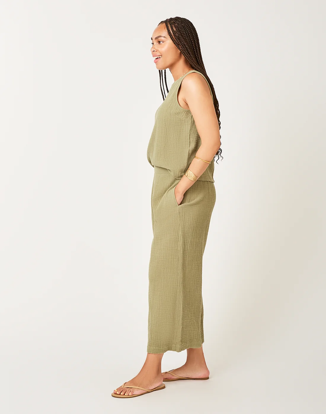 Kaia Pant: Olive - FINAL SALE - Image 2