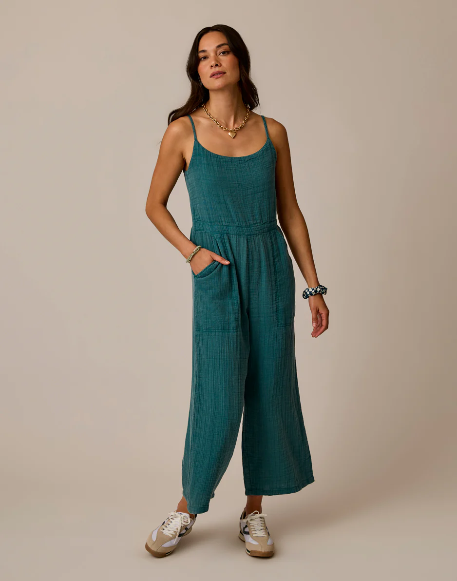 Knox Gauze Jumpsuit: Nightdive Acid Wash - Image 5