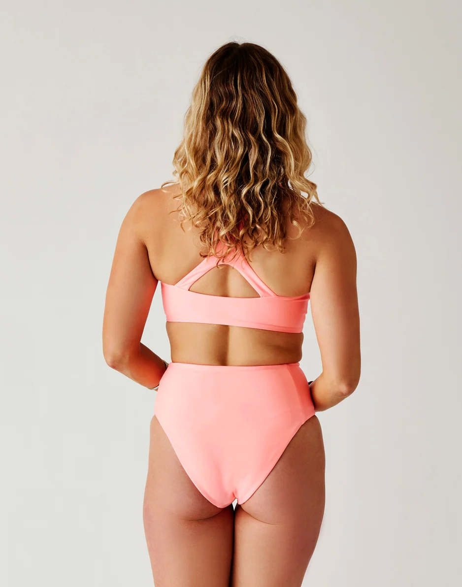 Lani Pocket Compression Bottom: Electric Coral - FINAL SALE - Image 5