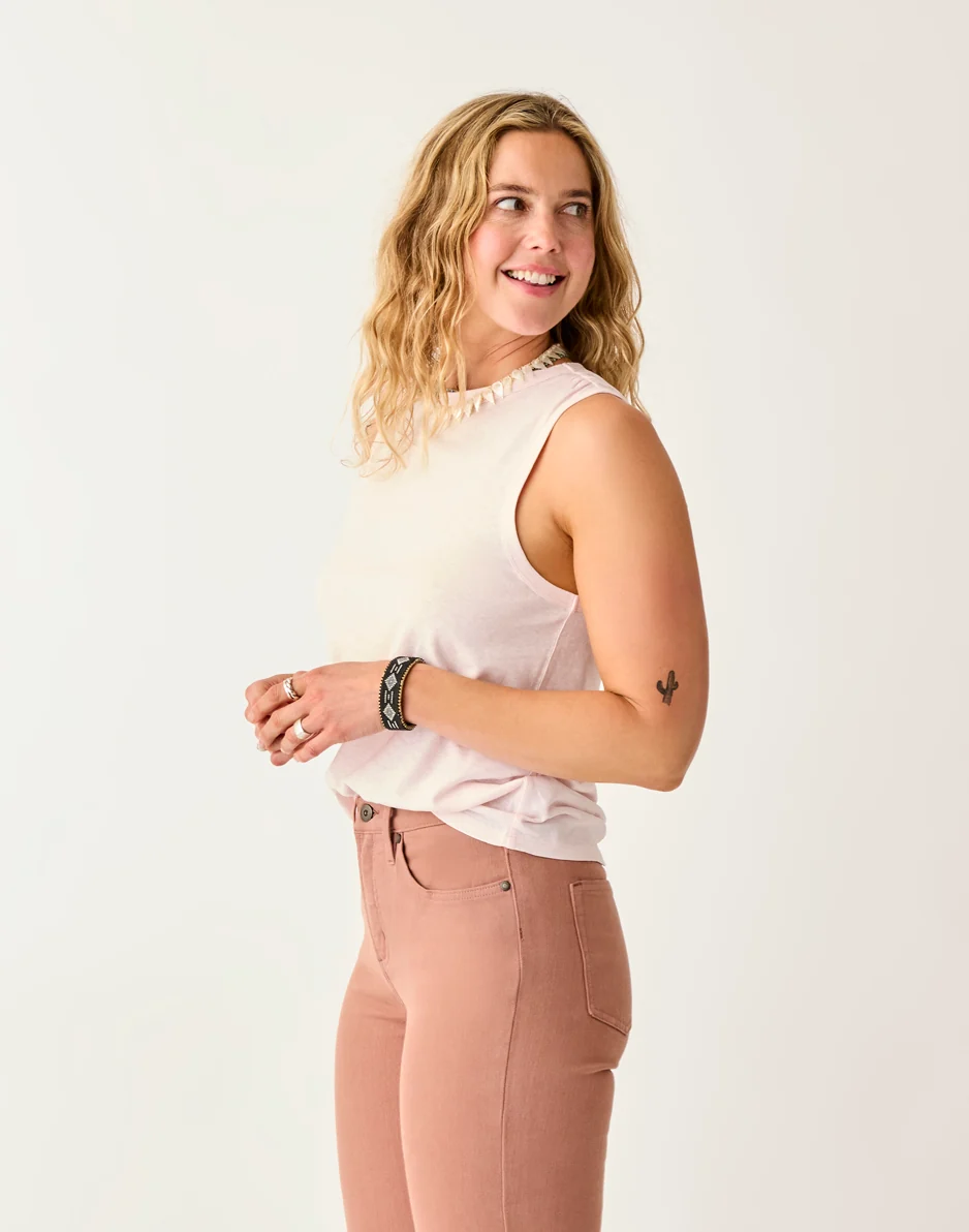 Larisa Hemp Tank: Pastel - FINAL SALE - Image 3