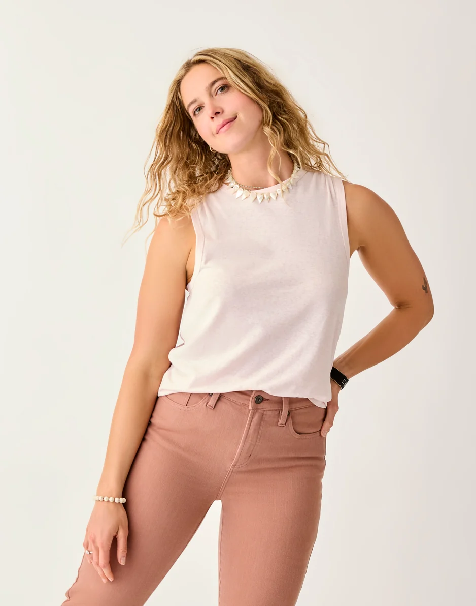 Larisa Hemp Tank: Pastel - FINAL SALE - Image 4