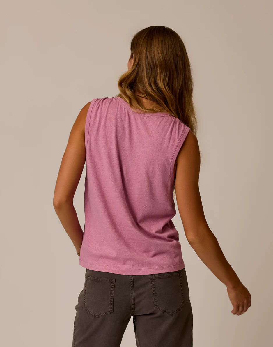Larisa Hemp Tank: Rose Quartz - Image 4