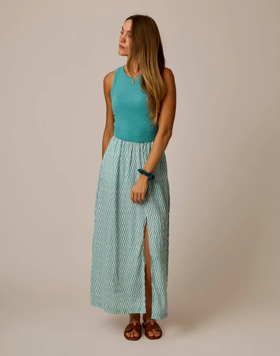 Lark Linen Dress: Surfboard - Image 6