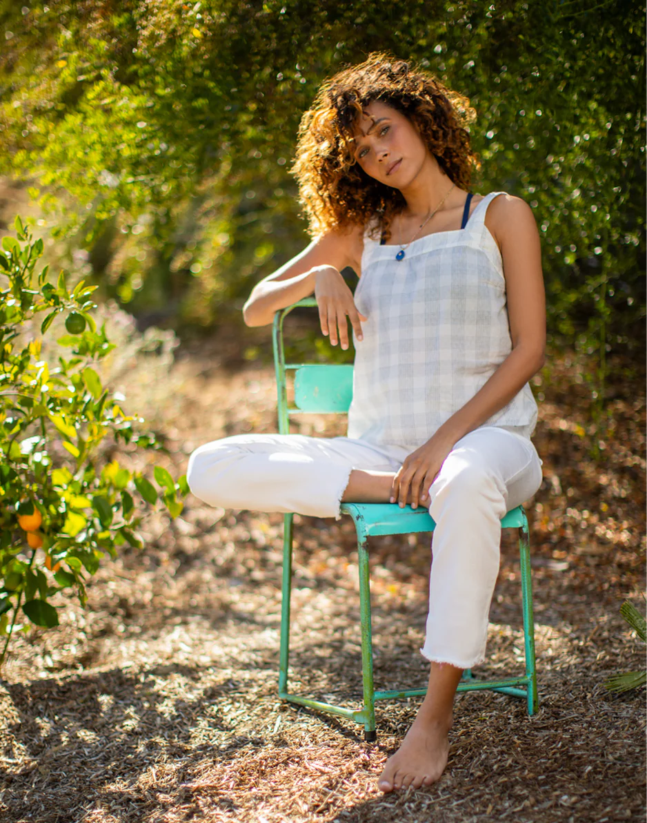 Liv Textured Top: Crosscheck - Image 2