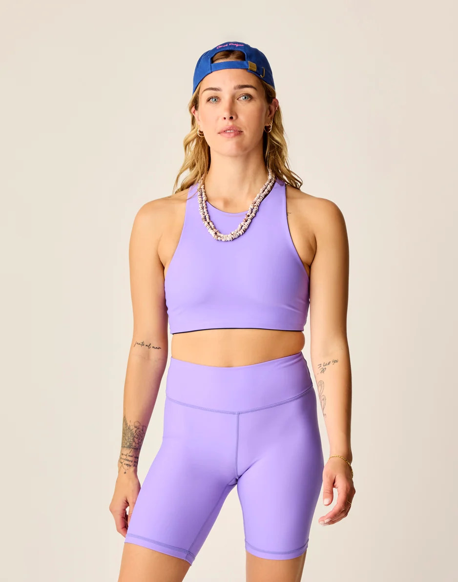 Lucie 8" Compression Short: Aster - FINAL SALE - Image 4