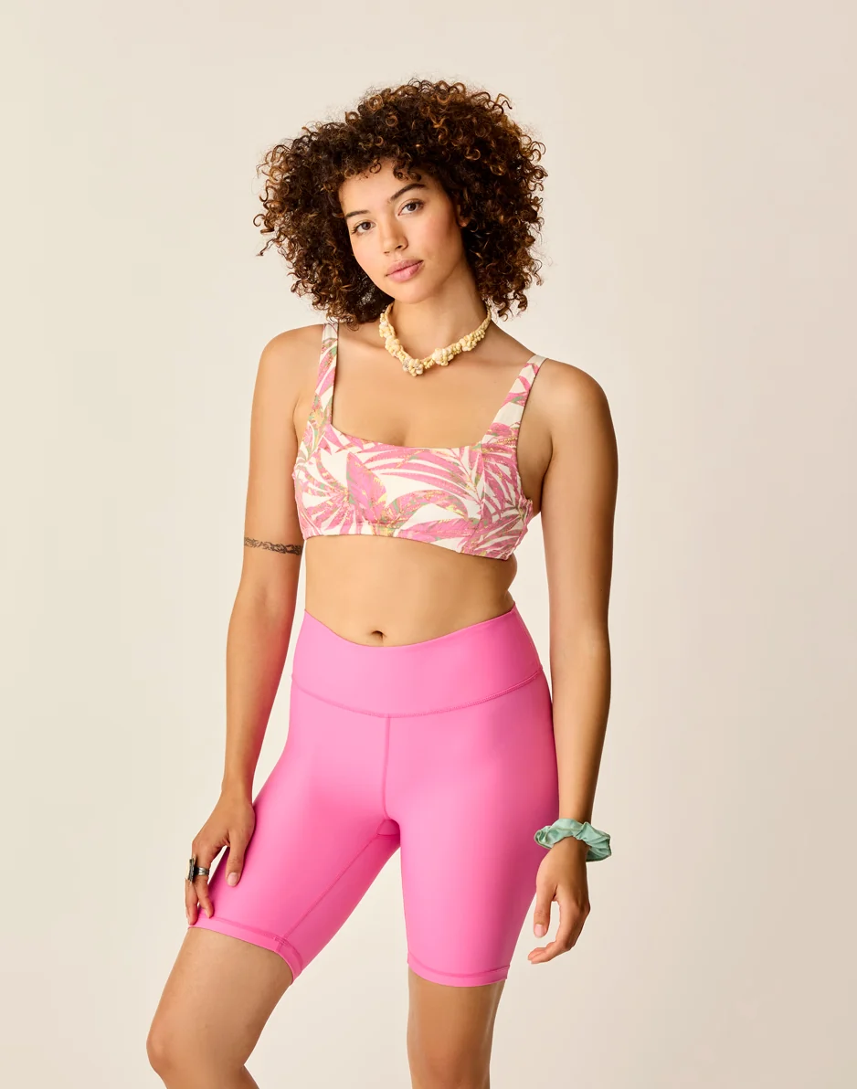 Lucie 8" Compression Short: Hot Pink - FINAL SALE - Image 2