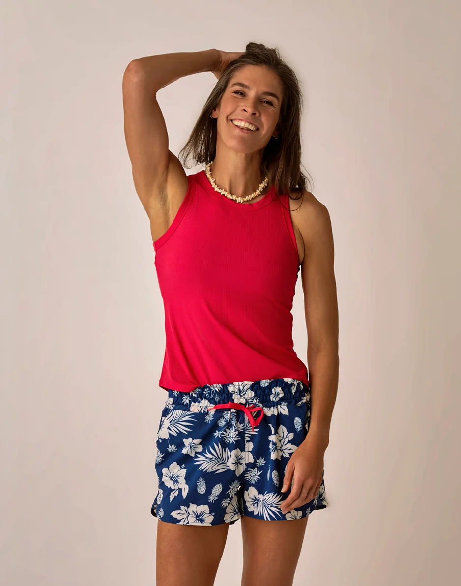 Lyra Rib Tank: Watermelon - Image 3