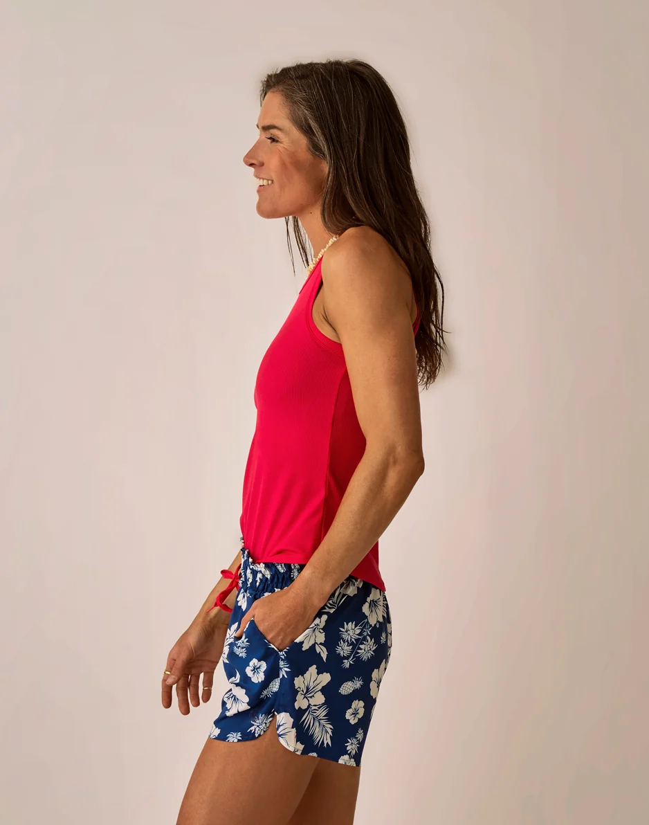 Lyra Rib Tank: Watermelon - Image 5