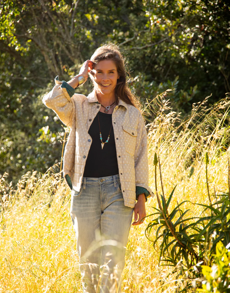 Marais Reversible Jacket: Cement/Bistro Bandana - Image 2