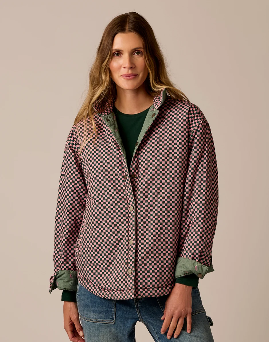 Marais Reversible Jacket: Vista/Check - Image 8