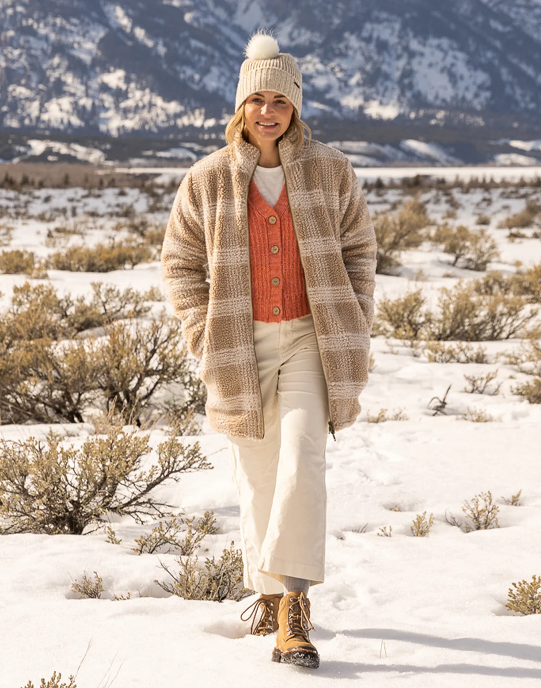 Mason Reversible Jacquard Jacket: Lt. Khaki Plaid - FINAL SALE - Image 2