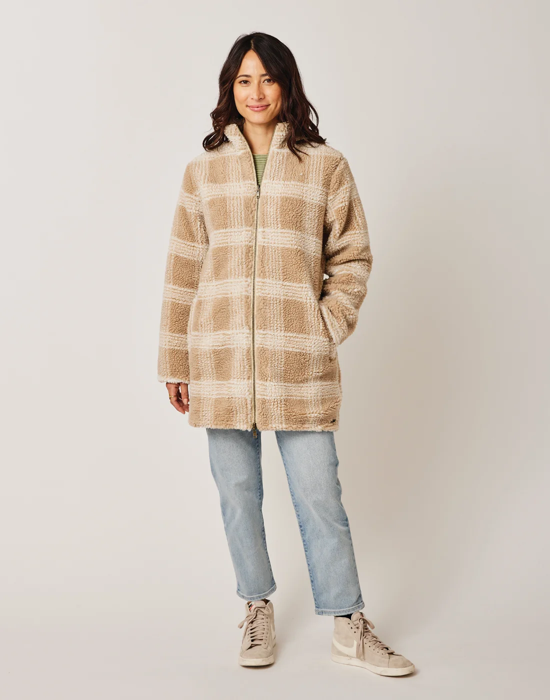 Mason Reversible Jacquard Jacket: Lt. Khaki Plaid - FINAL SALE - Image 3