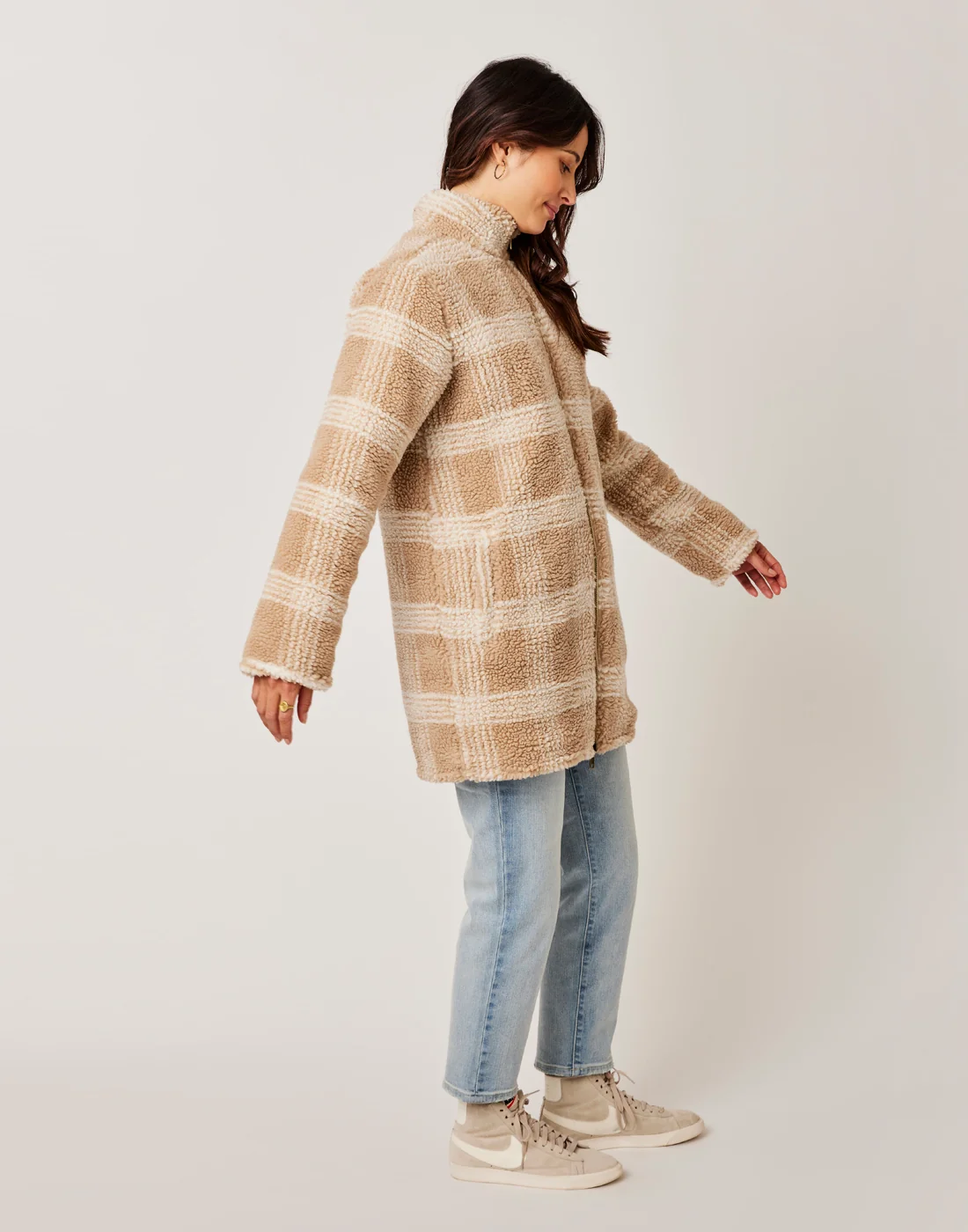 Mason Reversible Jacquard Jacket: Lt. Khaki Plaid - FINAL SALE - Image 4
