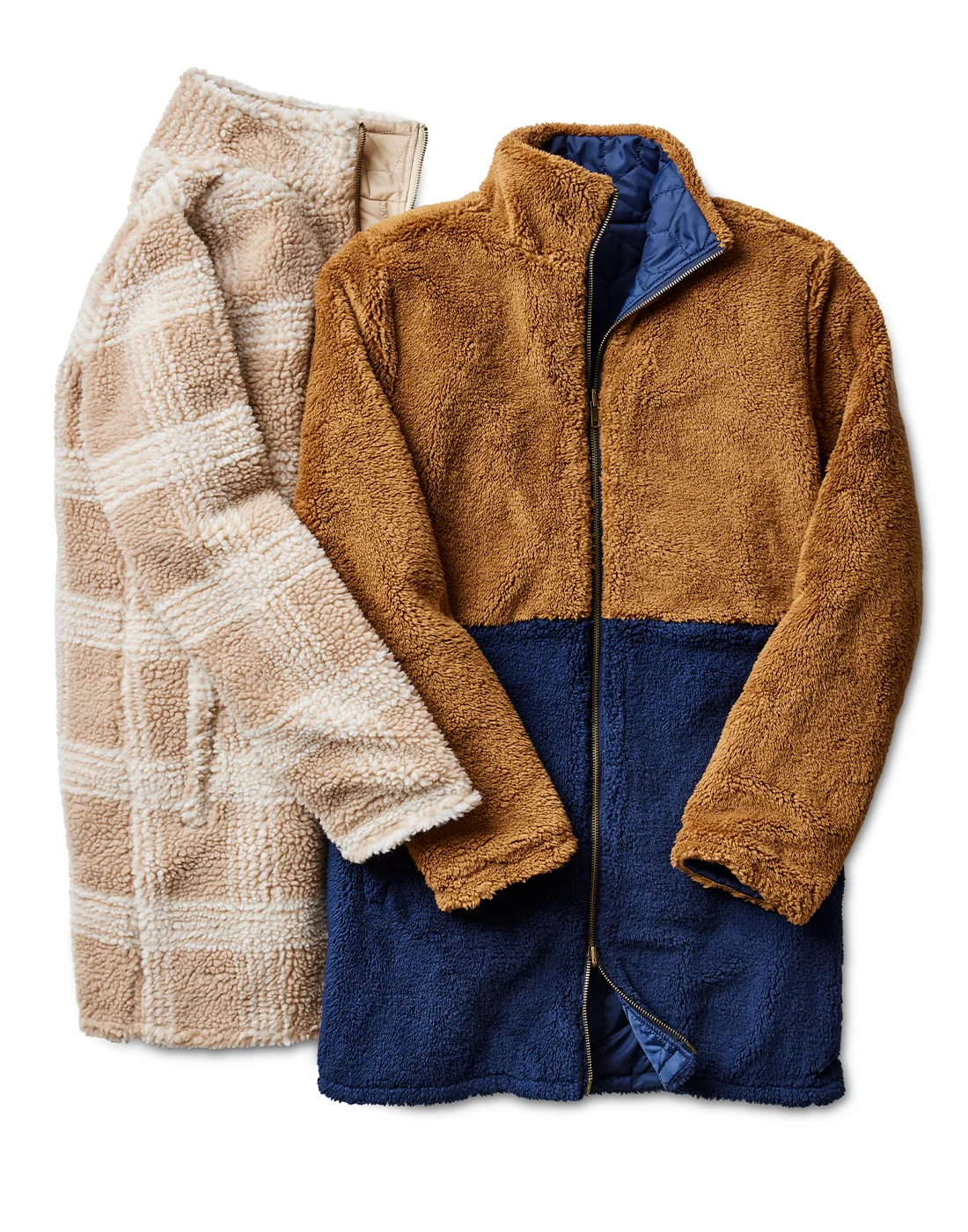 Mason Reversible Jacquard Jacket: Lt. Khaki Plaid - FINAL SALE - Image 6