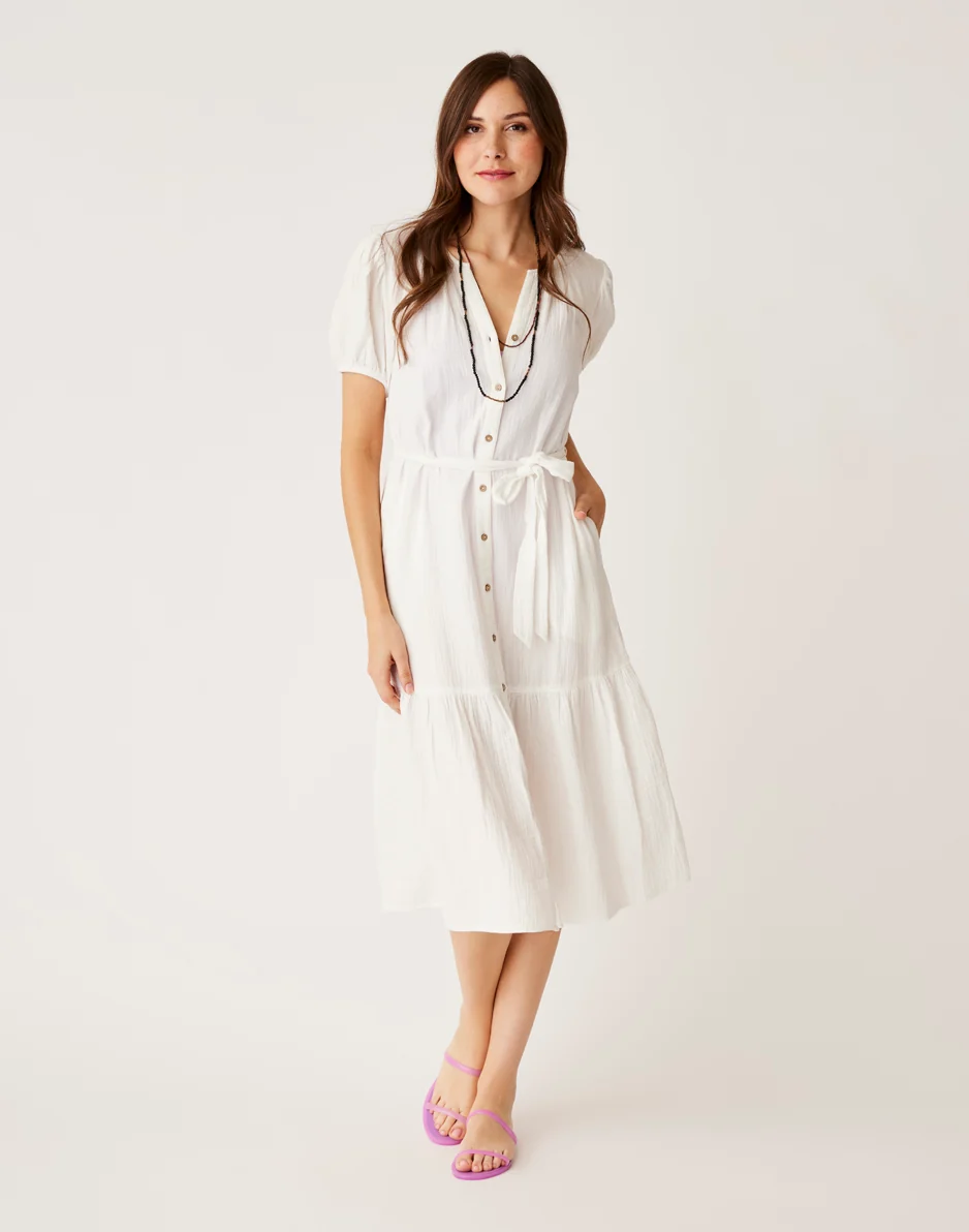 Memphis Gauze Dress: Cloud - FINAL SALE - Image 2