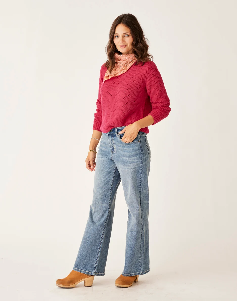 Monroe Sweater: Raspberry - FINAL SALE - Image 6
