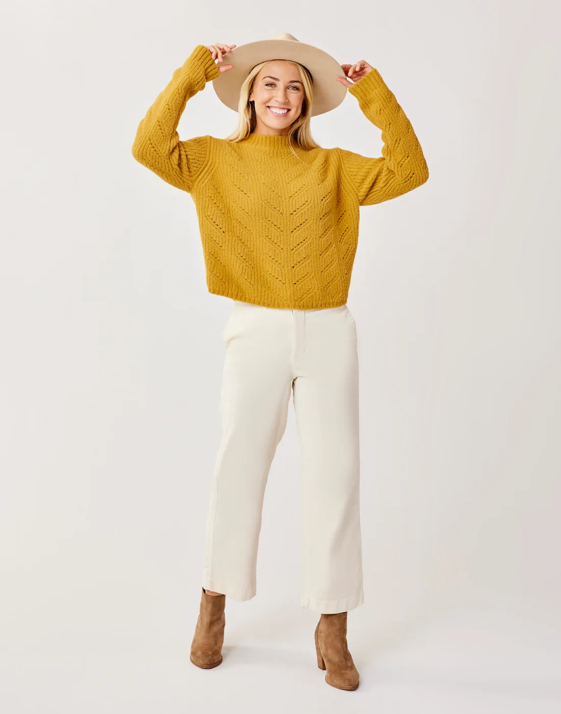 Monroe Sweater: Wood - FINAL SALE - Image 2