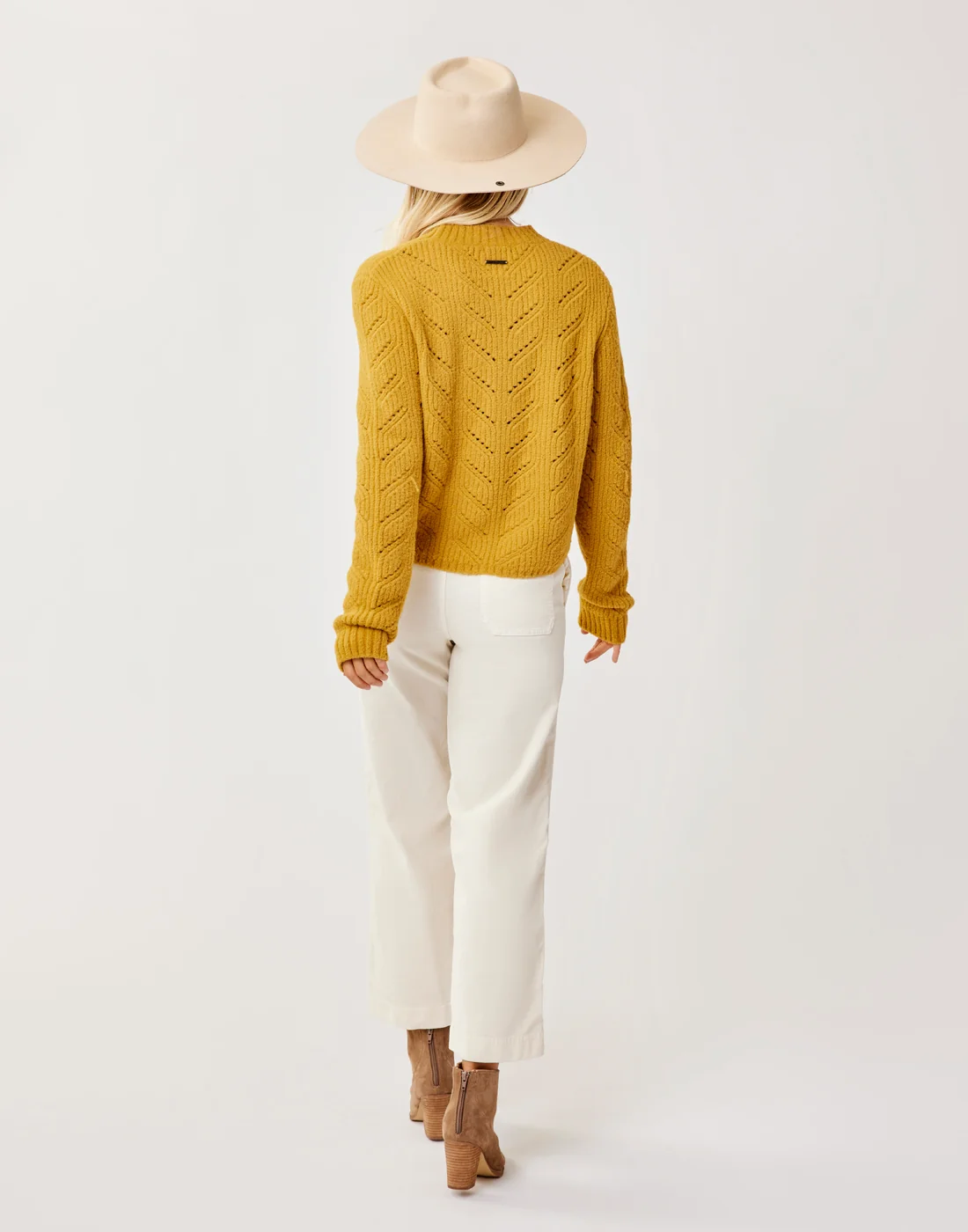 Monroe Sweater: Wood - FINAL SALE - Image 3