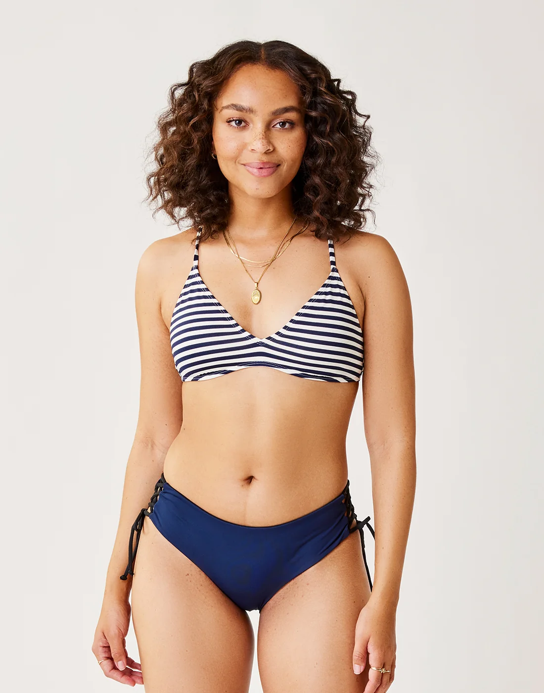 Mustique Reversible Bottom: Black/Navy - FINAL SALE