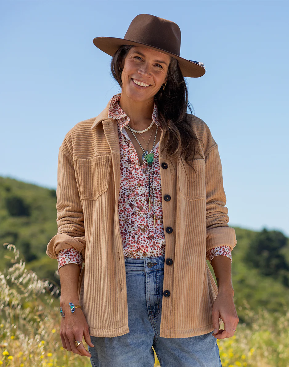 Nadia Twill Shirt: Cloud Ditsy - FINAL SALE - Image 2