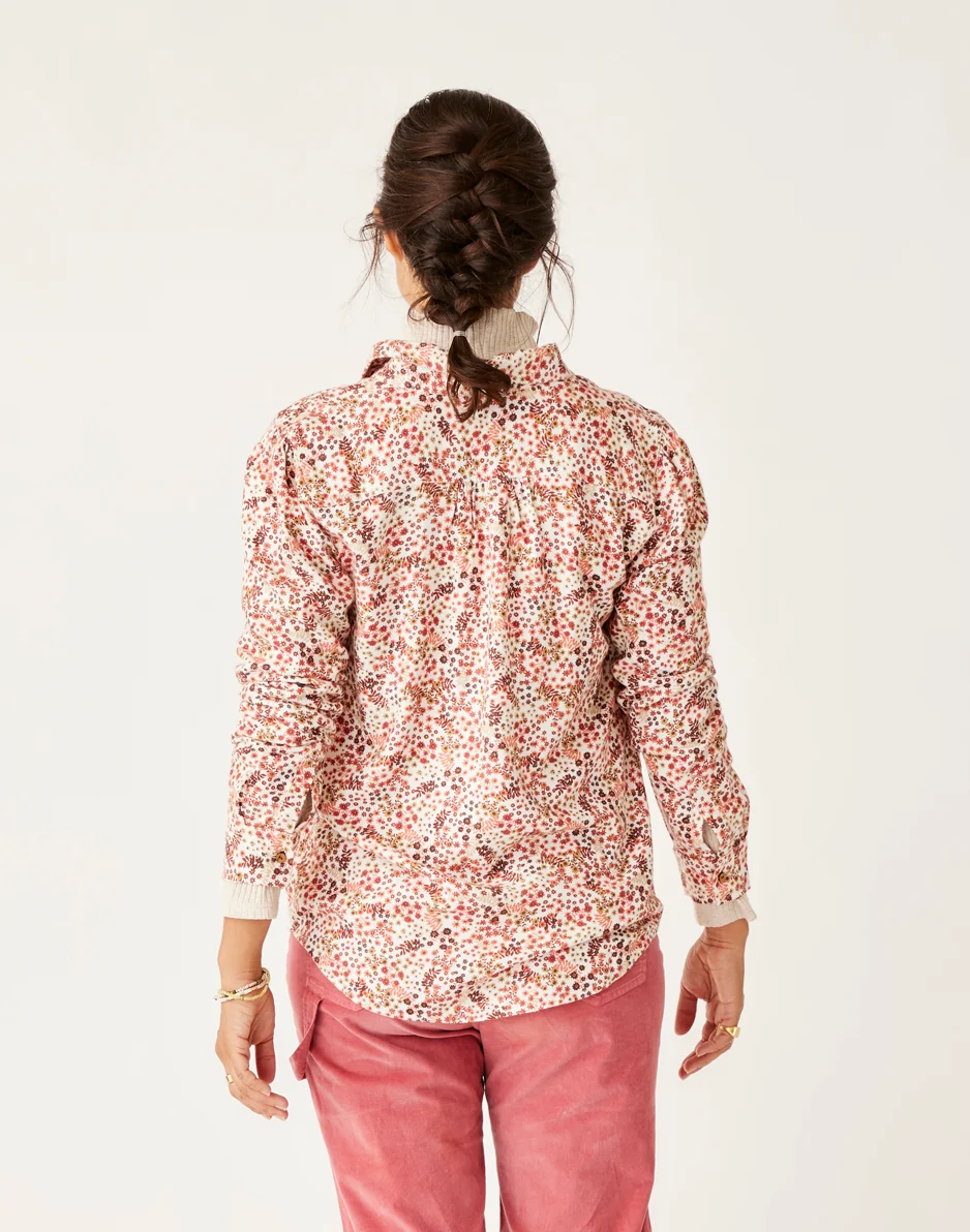 Nadia Twill Shirt: Cloud Ditsy - FINAL SALE - Image 5